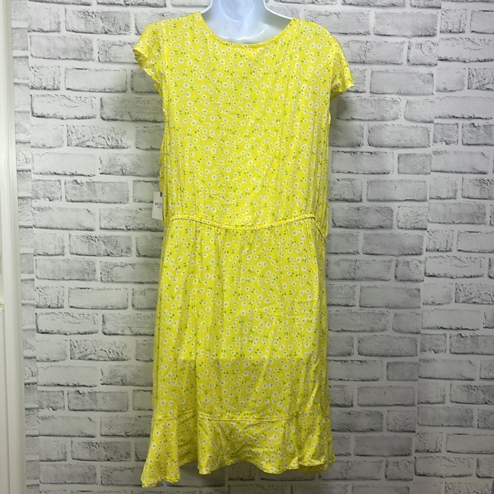 Arizona Jean Co. Cap Sleeve Ruffled Wrap Inspired Daisy Dress XX Large NWT - Picture 6 of 9